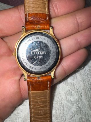 Reloj Lotus Mujer Correa Piel Marrón Dorado
