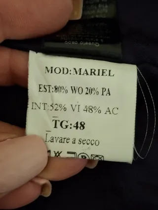 Giaccone donna Anna P. Color prugna