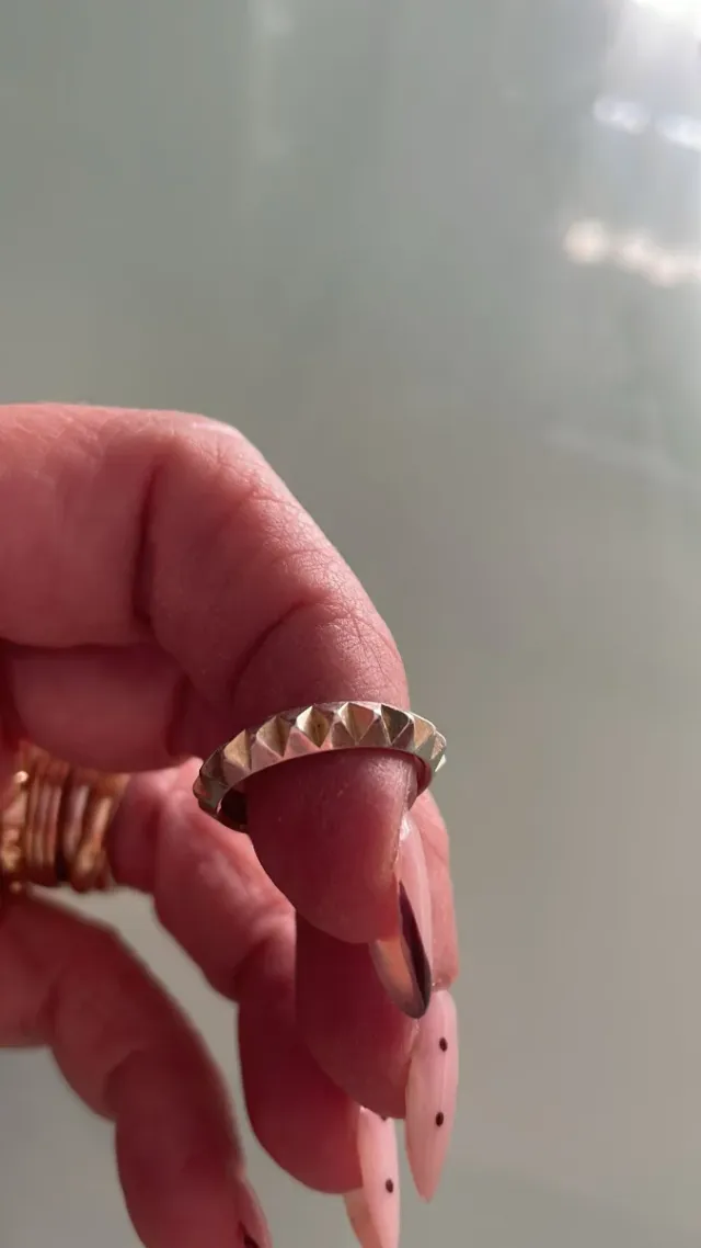 Anello borchiato Nove25 Argento