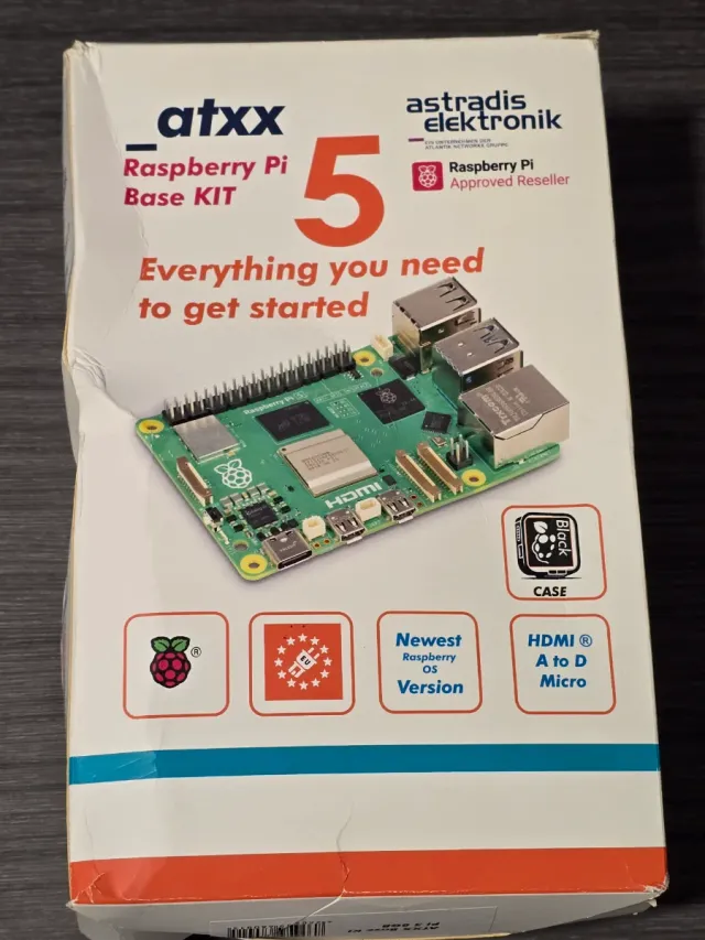 Kit Raspberry Pi 5 8GB Carcasa,Cargador Cables.