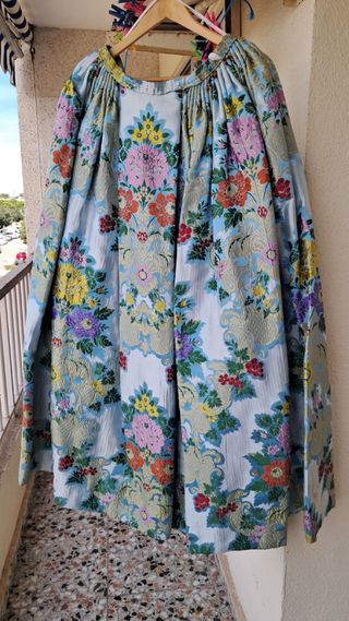 Falda de fallera multicolor