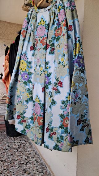 Falda de fallera multicolor