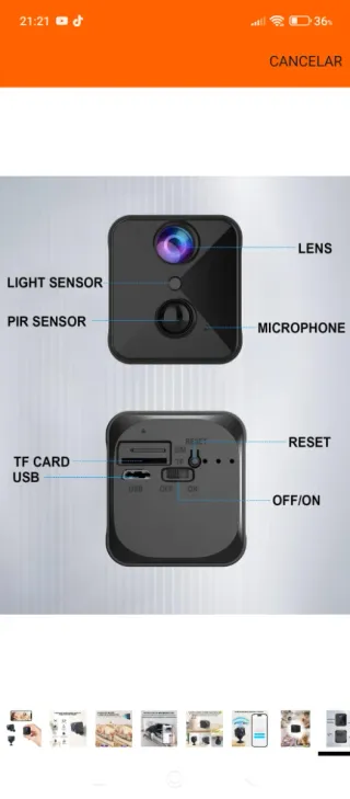 Mini clip magnético para masaje.