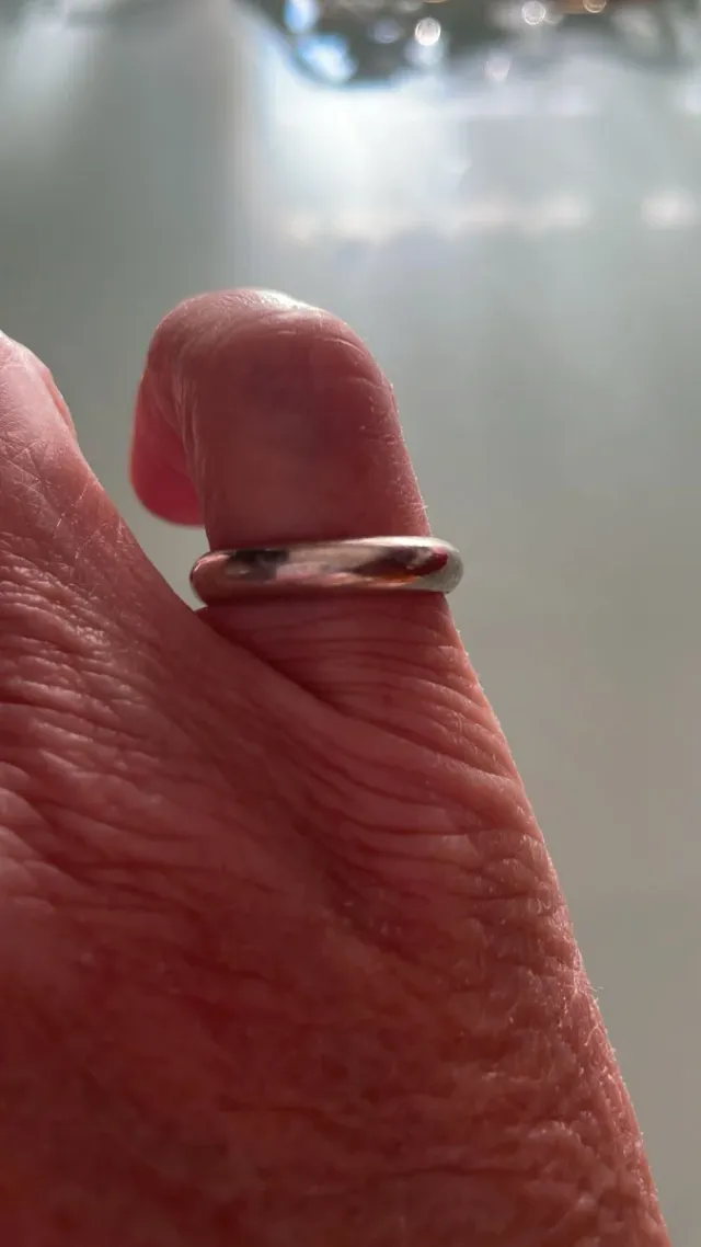 Fedina liscia Nove25 argento