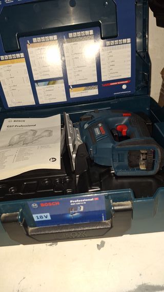 Sierra de calar Bosch GST 18V-LI B + L-Boxx