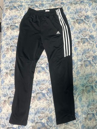 Pantalón Adidas negro con rayas blancas