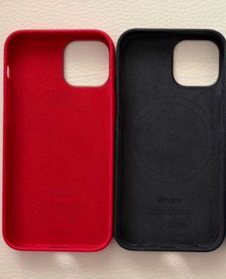 Custodia iPhone 13 mini originale Apple rossa e nera
