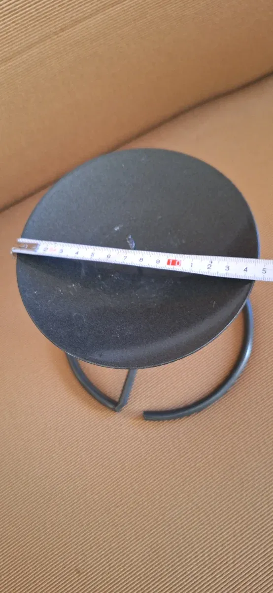 Portavelas de hierro para vela grande