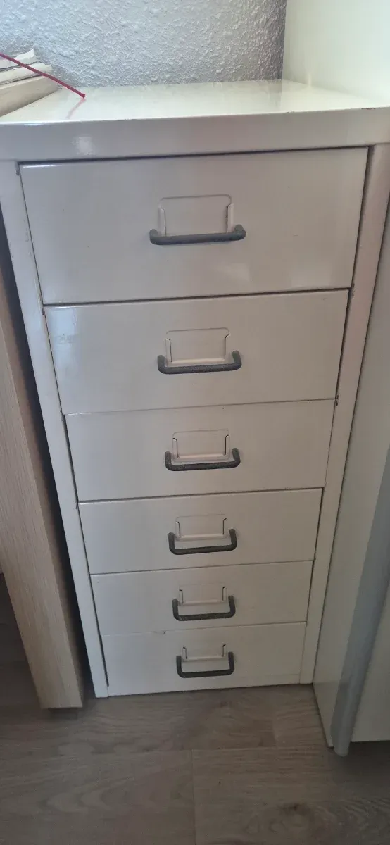 Cajonera Metálica Blanca Ikea Helmer