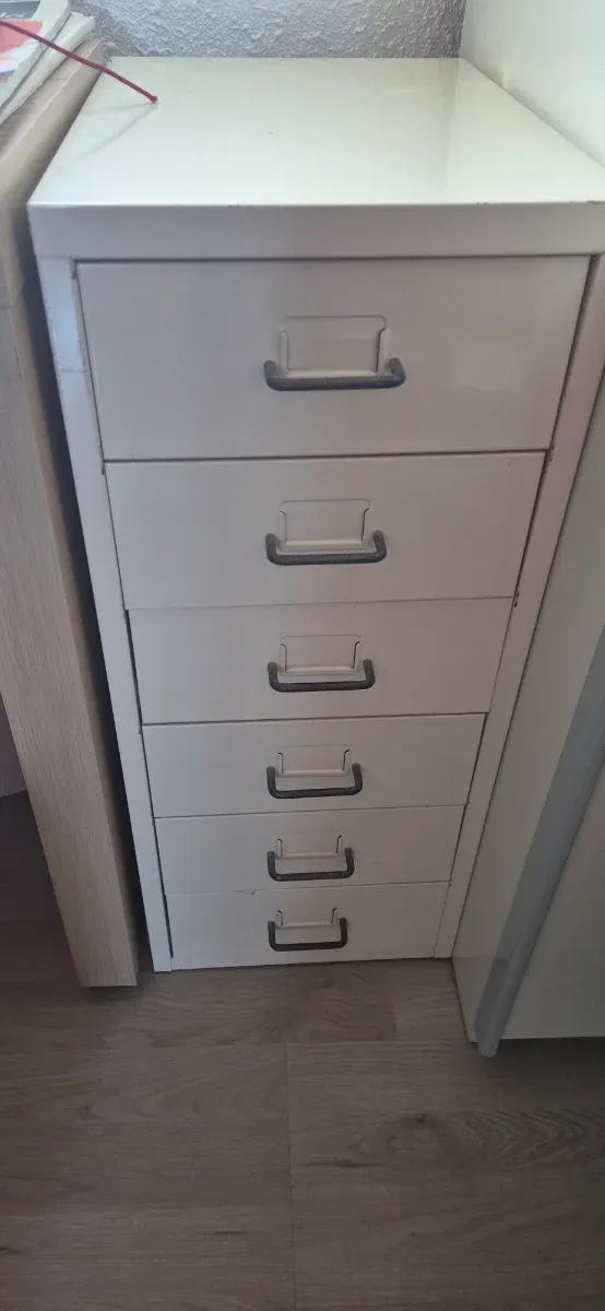 Cajonera Metálica Blanca Ikea Helmer