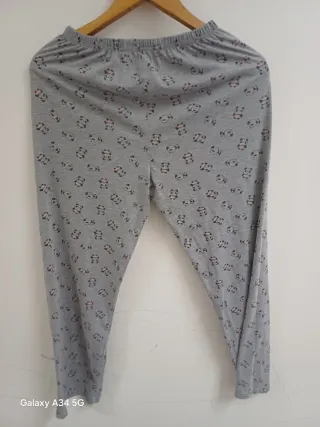Pantaloni donna fantasia panda taglia M