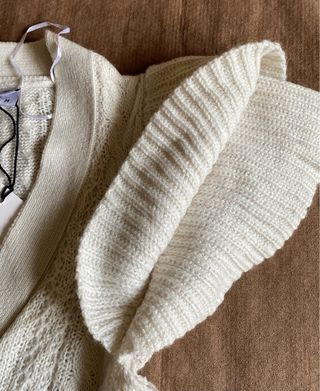 Cárdigan Brave Soul M manga corta crudo