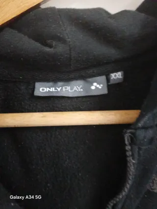 Felpa con cappuccio donna L pois