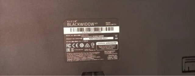 Teclado Razer BlackWidow V3 Negro