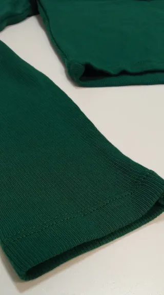 Top Tommy Jeans Verde Manga Larga Talla S