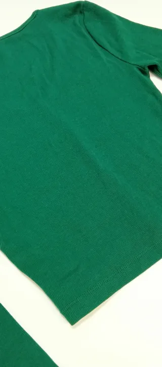 Top Tommy Jeans Verde Manga Larga Talla S