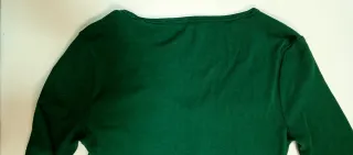 Top Tommy Jeans Verde Manga Larga Talla S
