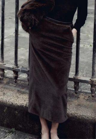 Falda Zara efecto pelo  coleccion limitada