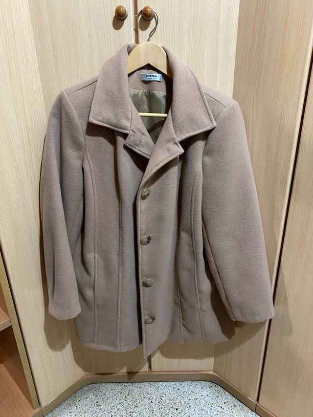 Chaqueta de paño MESA beige mujer