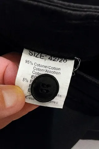 Pantaloni uomo neri Bruno Leoni