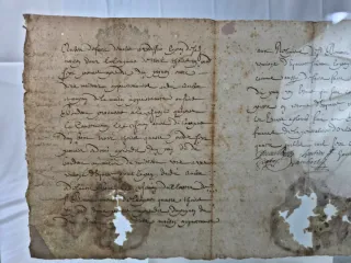 Documento Francés Antiguo Siglo XVII