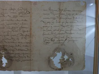 Documento Francés Antiguo Siglo XVII