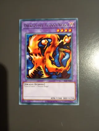 Carta Yu-Gi-Oh! Drago del Fuoco Nero