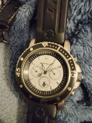 Reloj Montblanc Cronógrafo Plata/Negro