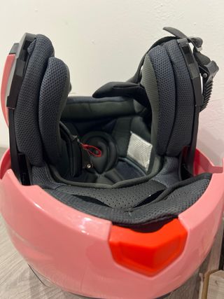 Casco Moto Rosa Talla L