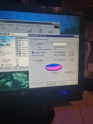 PC Retro Pentium MMX 200 Windows 98 64 ram