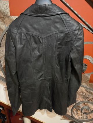 Giacca/trench vera pelle vintage donna