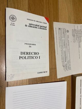 Libros Derecho Político I y II “ UNED”