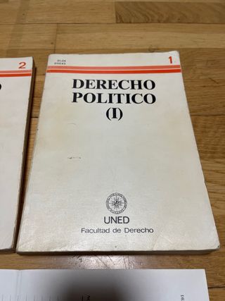Libros Derecho Político I y II “ UNED”