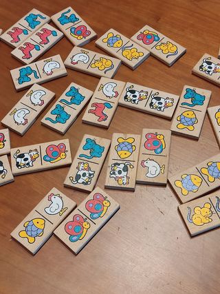 Domino infantil de madera Diset