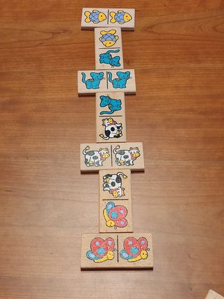 Domino infantil de madera Diset