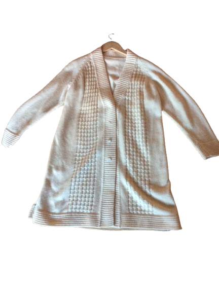 Cárdigan largo beige