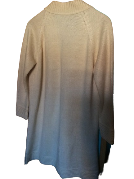 Cárdigan largo beige