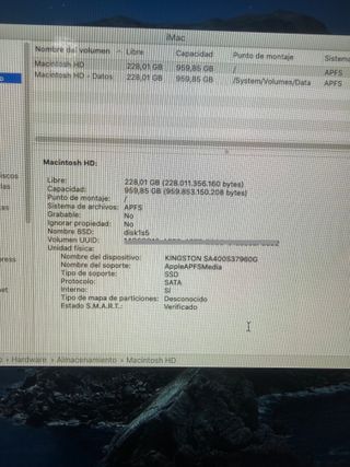 Imac 21.5 Apple 2012 Plata