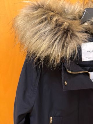 Parka Mango Azul Marino Talla S/M