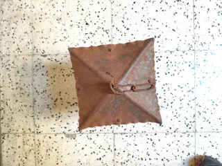 Lámpara rústica hierro para colgar, para restaurar