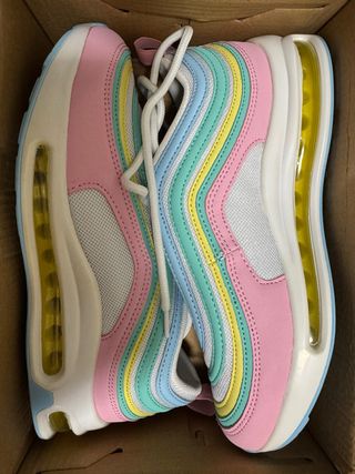 Zapatillas deportivas multicolor y rosa