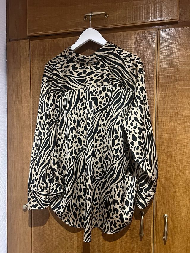 Blusa Topshop Estampado Animal Es oversize