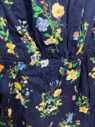 Mono corto floral azul