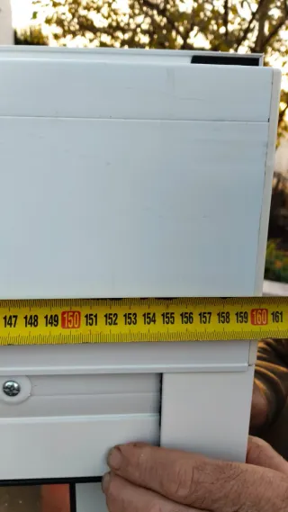 Ventana aluminio con mosquitera 160x142cm, nueva.