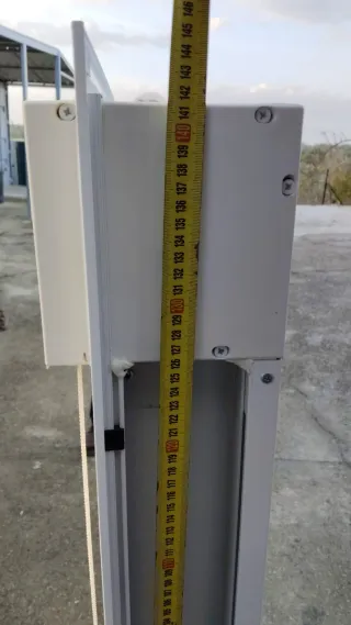 Ventana aluminio con mosquitera 160x142cm, nueva.