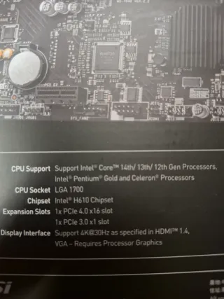 Kit Placa Base, CPU, SSD e Memória RAM