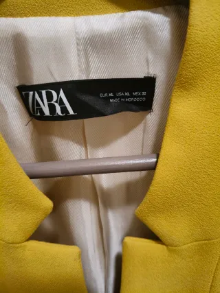 Abrigo Levita Zara Mostaza