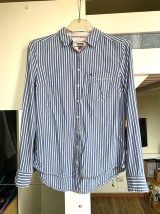 Tommy Hilfiger Camicia a Righe Blu/Bianco Tg S