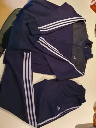 Conjunto Chándal Adidas Azul y Negro