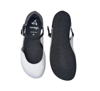 Zapatos Navega Barefoot Modelo cristal Blanco.